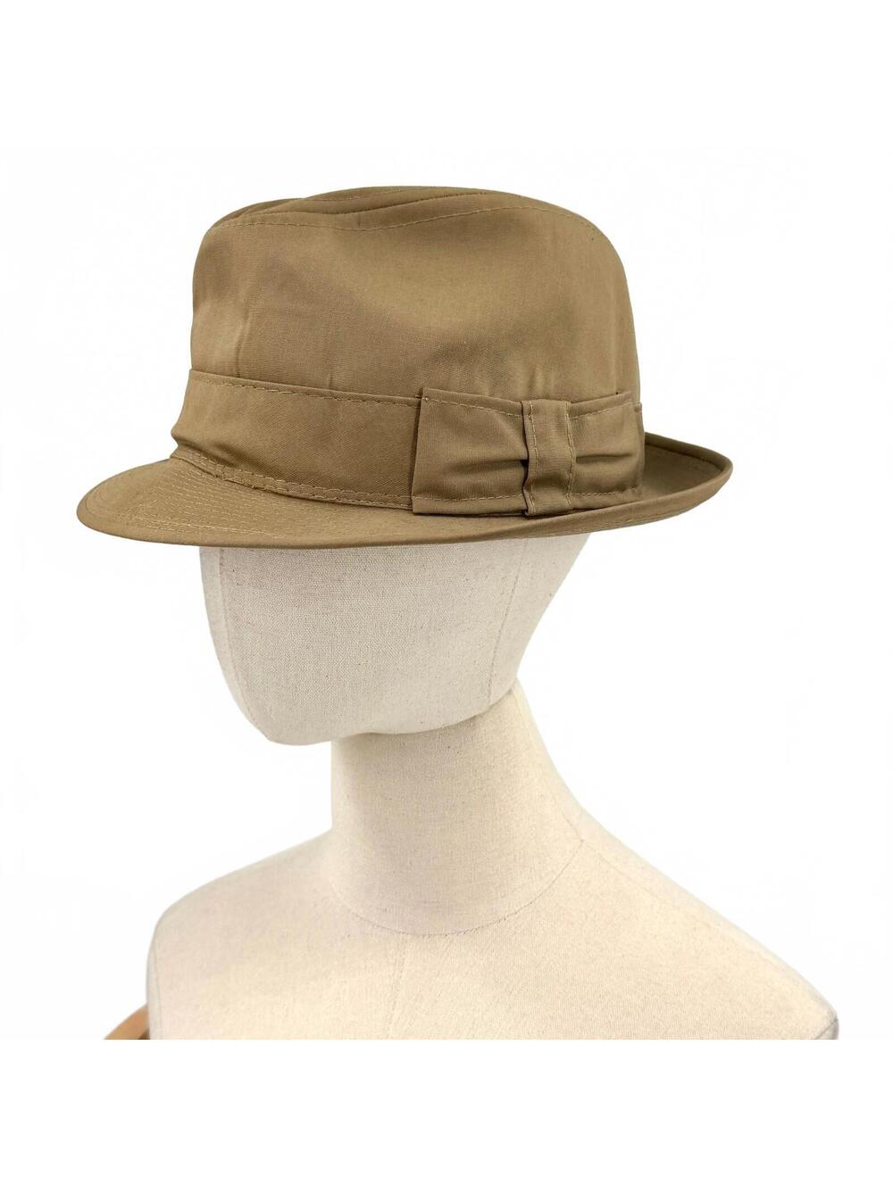 Vintage 90s London Fog Tan Crushable Rain Fedora